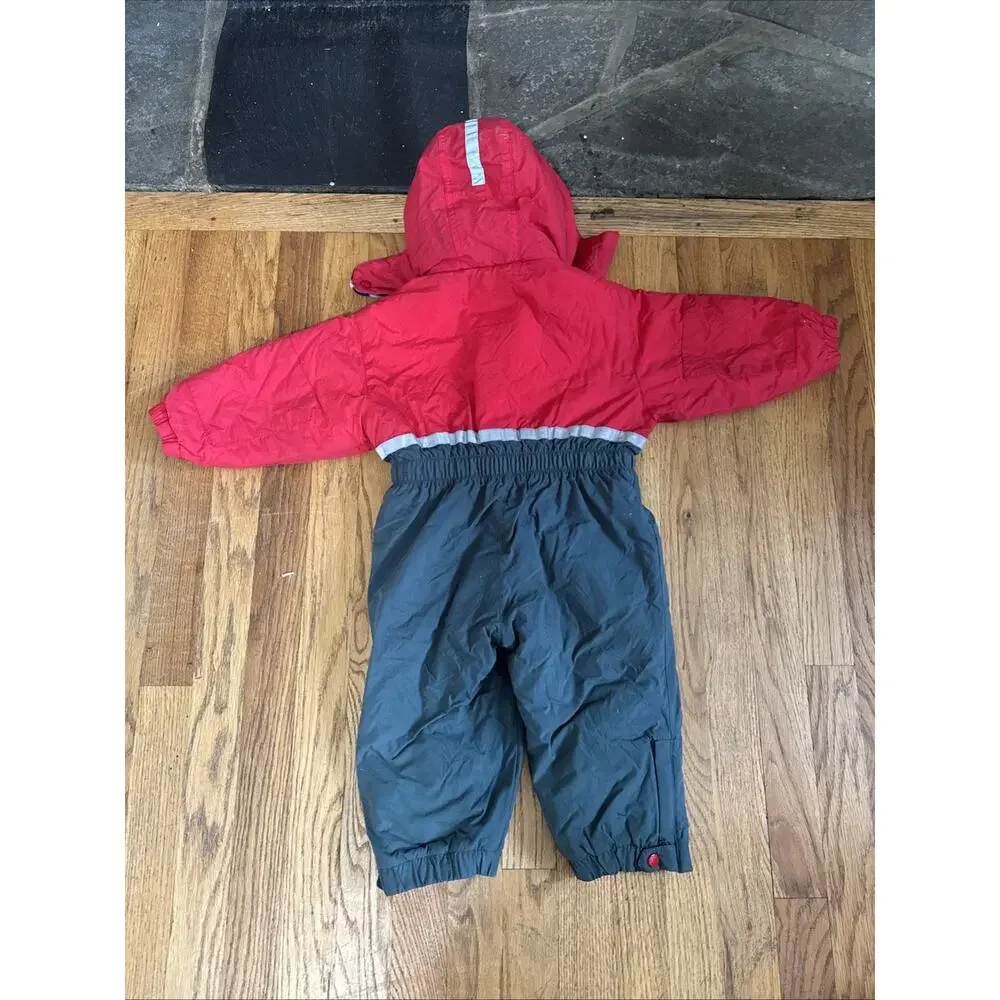 VTG L.L. Bean Unisex Cold Buster Snowsuit One Piece Hooded 18m Snowboard Ski